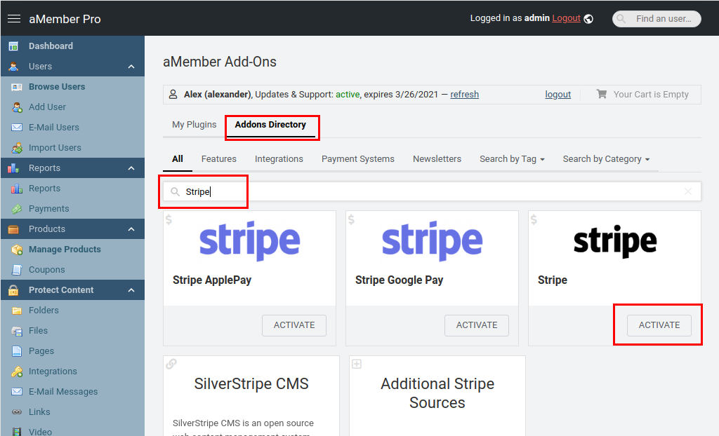 Activate Plugin